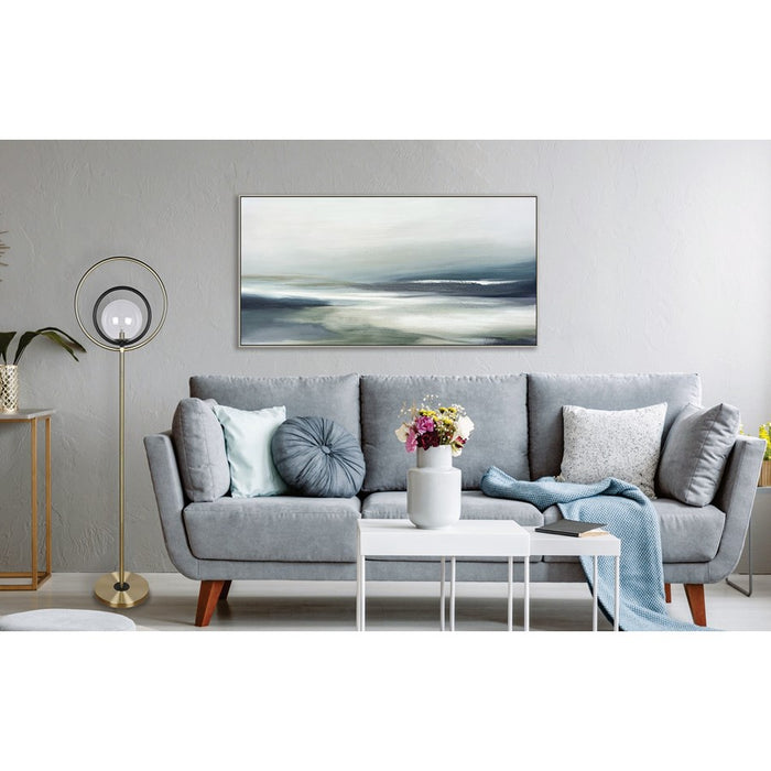 Classy Living Eclipse Aura 1Lt Floor Lamp, Soft Gold/Clear