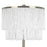 Classy Living Tassel Elegance 1Lt Floor Lamp, Soft Gold/White