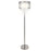 Classy Living Crystal Elegance 1Lt Floor Lamp, Polished Nickel/Clear