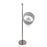 Classy Living Crystal Elegance 1Lt Floor Lamp, Polished Nickel/Clear