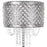 Classy Living Crystal Elegance 1Lt Floor Lamp, Polished Nickel/Clear