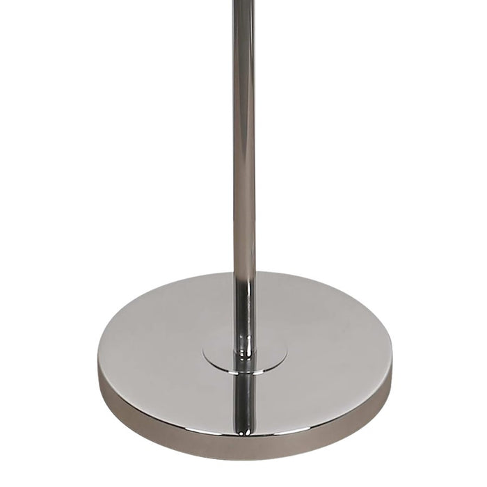 Classy Living Crystal Elegance 1Lt Floor Lamp, Polished Nickel/Clear