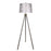 Classy Living Luxe Tripod Leather Wrap 1Lt Floor Lamp, Greige/Silver