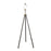 Classy Living Luxe Tripod Leather Wrap 1Lt Floor Lamp, Greige/Silver