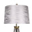 Classy Living Luxe Tripod Leather Wrap 1Lt Floor Lamp, Greige/Silver