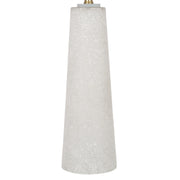 Classy Living Mystic Frost 32in Glass Table Lamp Set of 2 | Contemporary Frosted Glass and Crystal with Tan Linen Shade | Bedroom | Model ECL3566