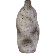 Classy Living Stonehaven 27in Ceramic Table Lamp Set of 2 | Modern Natural Grey Stone and Grey Linen | Bedroom & Reading Nook | Model KTL3384