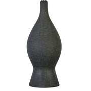 Classy Living Cerulean 27in Ceramic Table Lamp Set of 2 | Modern Blue Grey Ceramic and Natural Linen | Bedroom & Console Table | Model KTL3386