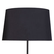 Classy Living Panther Noir 16in Polyresin Table Lamp Set of 2 | Modern Black Resin and Black Silk-Like Shade | Living Room Console | Model KTL3392