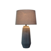 Classy Living Speckled Stone 17in Table Lamp Set of 2 | Contemporary Ceramic and Black Metal with Natural Linen | Bedroom & Living | Model KTL3594
