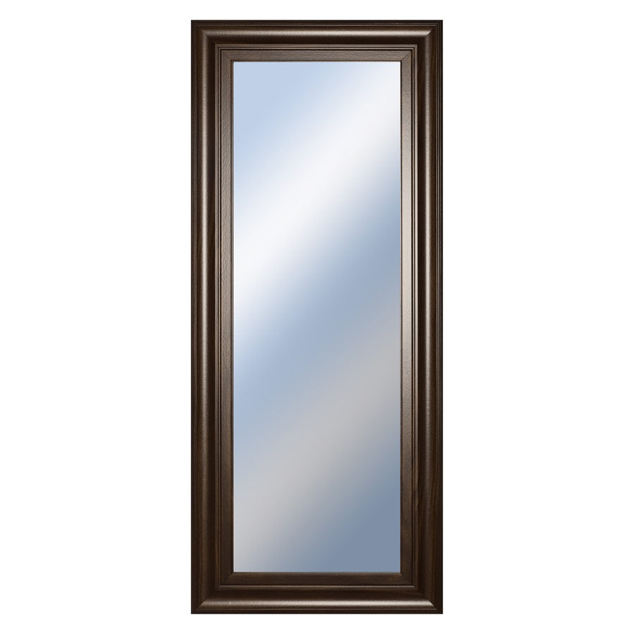 Classy Living Traditional Elegance Wall Mirror 18"x42", Cinnamon Mocha
