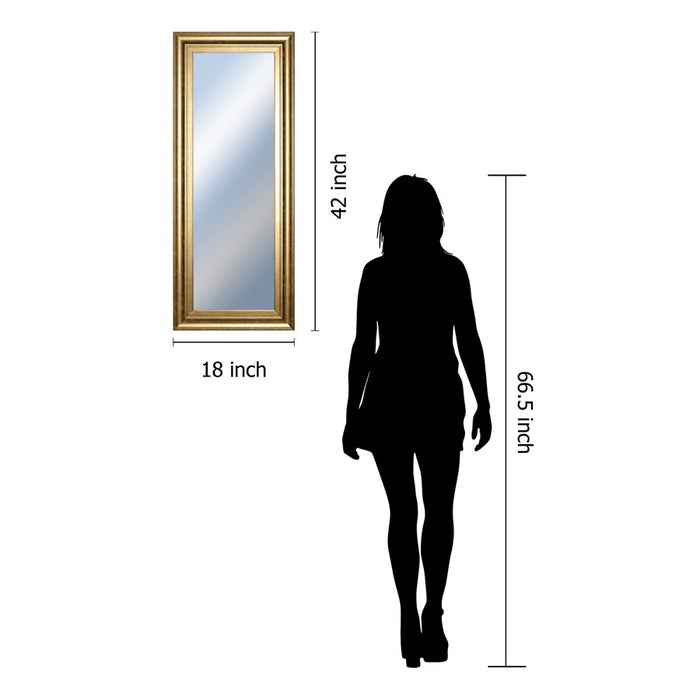 Classy Living Traditional Elegance Wall Mirror 18"x42", GiIded Radiance