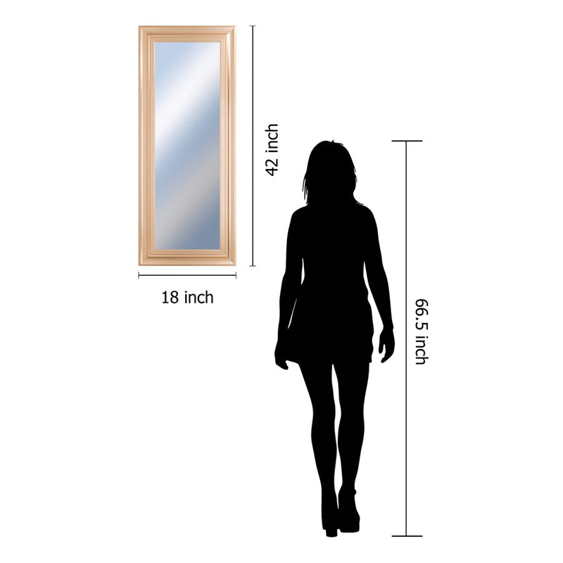 Classy Living Traditional Elegance Wall Mirror 18"x42", Rose Gold Frame