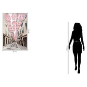 Classy Living Enchanting Pink Umbrellas, Pink/Ivory/Taupe/Gray
