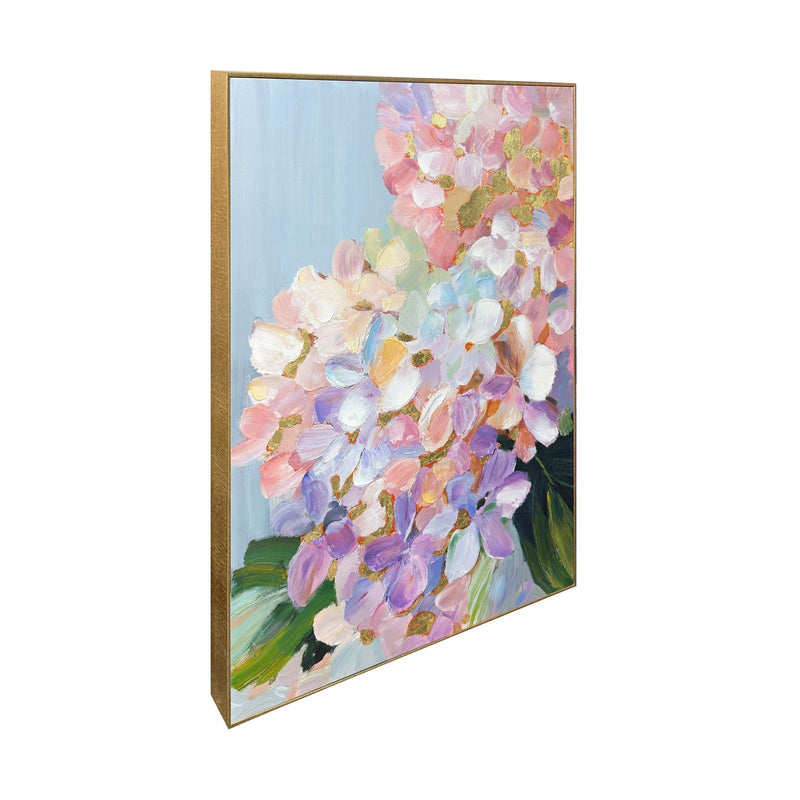 Classy Living Enchanting Petal, Gold/Pink/Lavender/White/Blue/Green