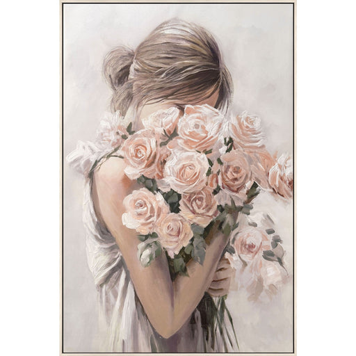 Classy Living Enchanting Roses Embrace, Blush/Ivory/Taupe/Green