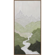 Classy Living Poetic Verdant Passage 40"x20", Black/Green/Ivory/Gray