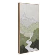 Classy Living Poetic Verdant Passage 40"x20", Black/Green/Ivory/Gray