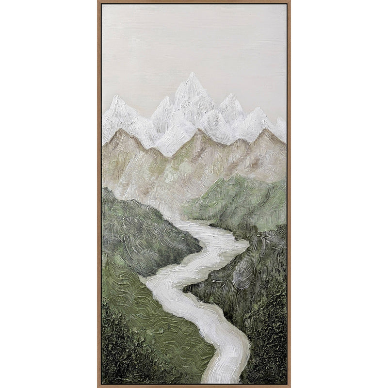 Classy Living Poetic Verdant Passage II, Green/Ivory/Taupe/Black