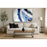 Classy Living Blue Quartz I Frameless Glass Wall Art 60"x40", Multi