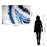 Classy Living Blue Quartz I Frameless Glass Wall Art 60"x40", Multi