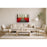 Classy Living Autumn Road Frameless Glass Wall Art 60"x40", Red