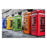 Classy Living Phone Booths,Tempered Glass Wall Art 60"x40", Multi