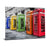 Classy Living Phone Booths,Tempered Glass Wall Art 60"x40", Multi