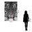 Classy Living Eye of the Tigerless Glass Wall Art 40"x60", Multi