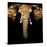 Classy Living Gold Tribal Elephantless Glass Wall Art 40"x60", Multi