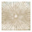 Classy Living Gold Sunburst Frameless Glass Wall Art 50"x50", Multi