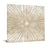 Classy Living Gold Sunburst Frameless Glass Wall Art 50"x50", Multi