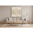 Classy Living Gold Sunburst Frameless Glass Wall Art 50"x50", Multi