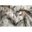 Classy Living Horses Together Frameless Glass Wall Art 60"x40", Multi
