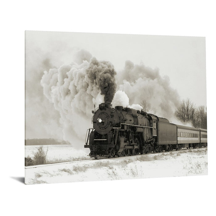 Classy Living Railroad Smoke Frameless Glass Wall Art 60"x40", Multi