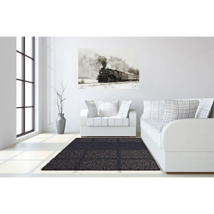 Classy Living Railroad Smoke Frameless Glass Wall Art 60"x40", Multi