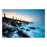 Classy Living Foggy Pier Serenityless Glass Wall Art 60"x40", Blue - SF1313
