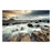 Classy Living Breaking Water Frameless Glass Wall Art 60"x40", Multi