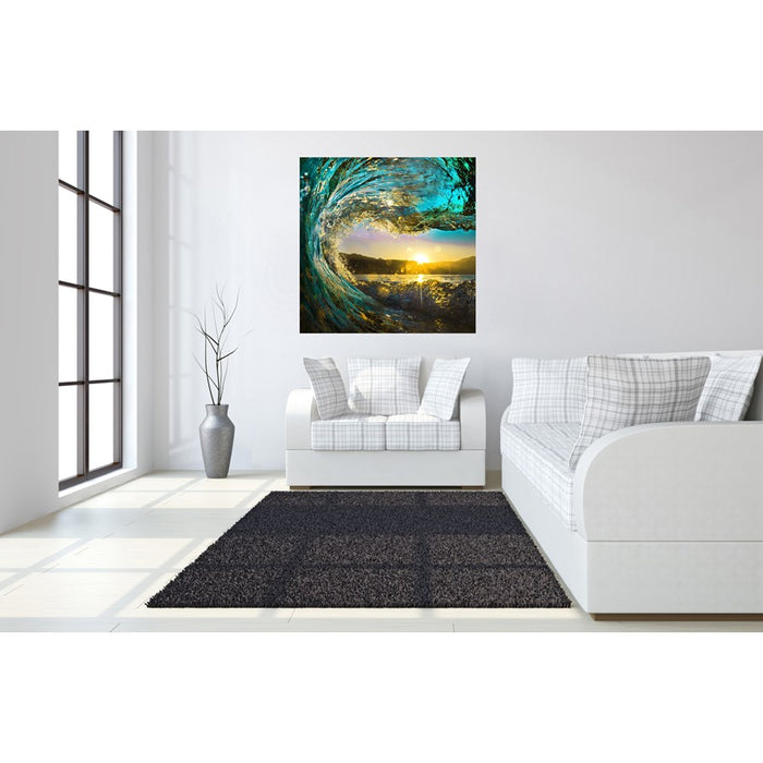 Classy Living Catching the Sunless Glass Wall Art 50"x50", Multi
