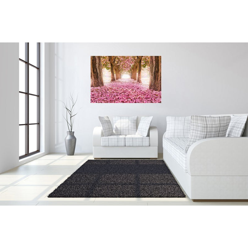 Classy Living Pink Cherry Blossomless Glass Wall Art 60"x40", Pink