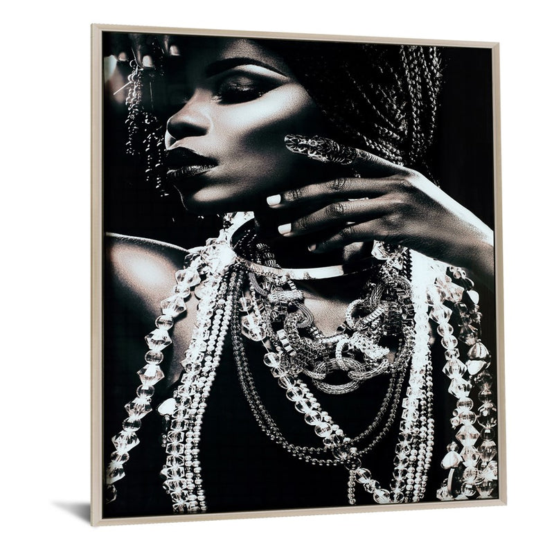 Classy Living Metallic Magic Frameless Glass Wall Art 40"x60", Multi