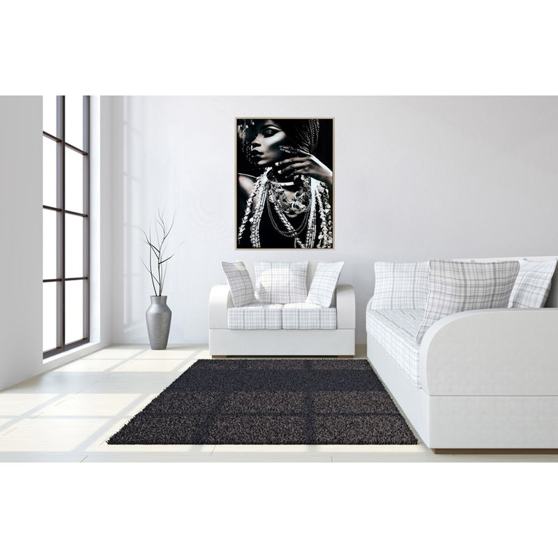 Classy Living Metallic Magic Frameless Glass Wall Art 40"x60", Multi