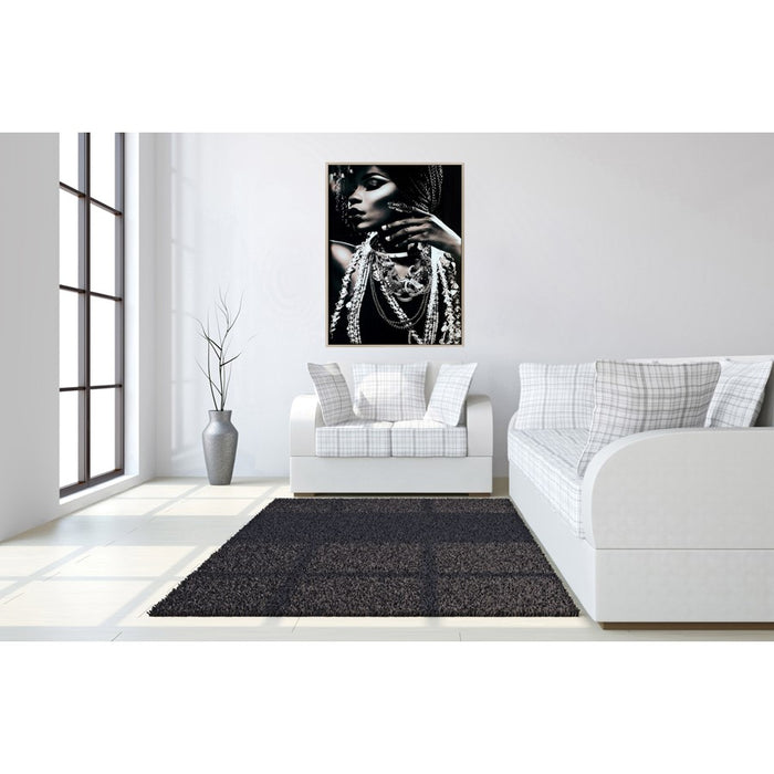 Classy Living Metallic Magic Frameless Glass Wall Art 40"x60", Multi