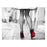 Classy Living Red Bottom Runwayless Glass Wall Art 60"x40", Black