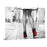 Classy Living Red Bottom Runwayless Glass Wall Art 60"x40", Black