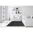 Classy Living Red Bottom Runwayless Glass Wall Art 60"x40", Black