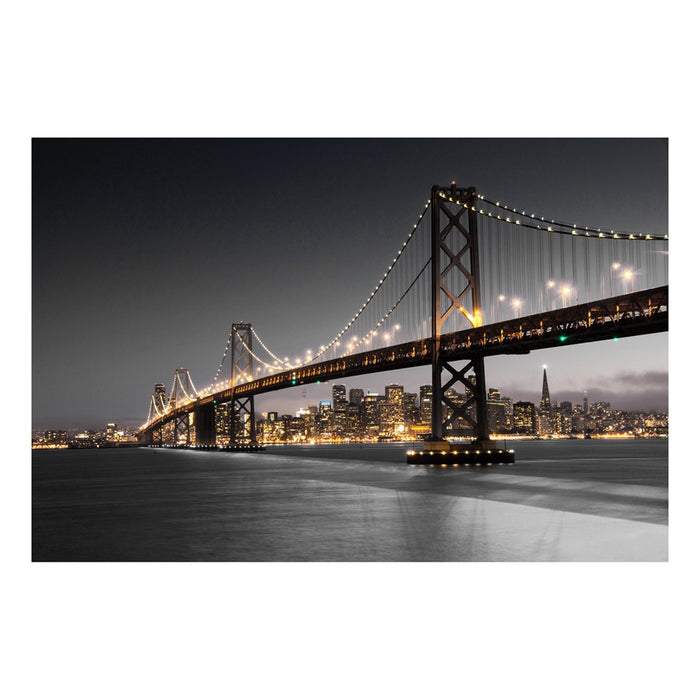 Classy Living Bridge Escape Frameless Glass Wall Art 60"x40", Multi - SF1374