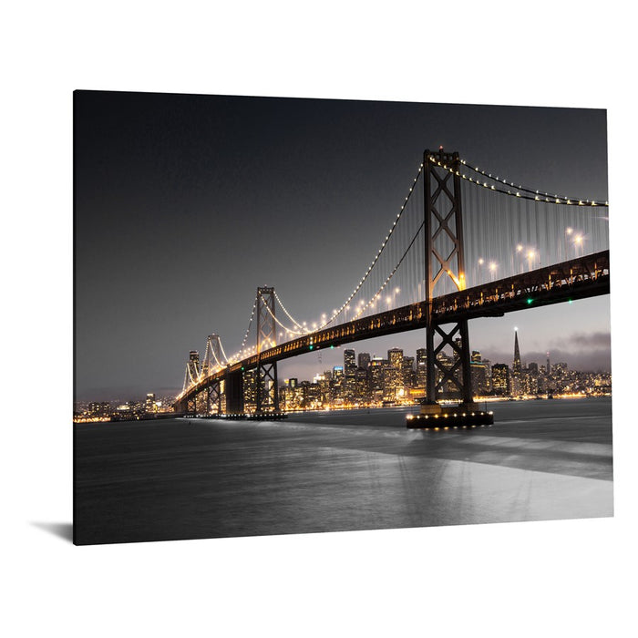 Classy Living Bridge Escape Frameless Glass Wall Art 60"x40", Multi