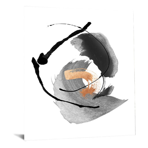 Classy Living Copper Pulse Frameless Glass Wall Art 40"x60", Multi