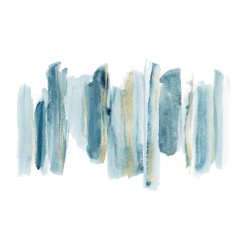 Classy Living Pallet Lineup IIless Glass Wall Art 60"x40", Blue - SF1385